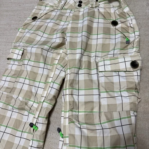 Sessions Motion Avery Plaid Waterproof Snowboard Ski Pants RECCO Size Small - Picture 4 of 16